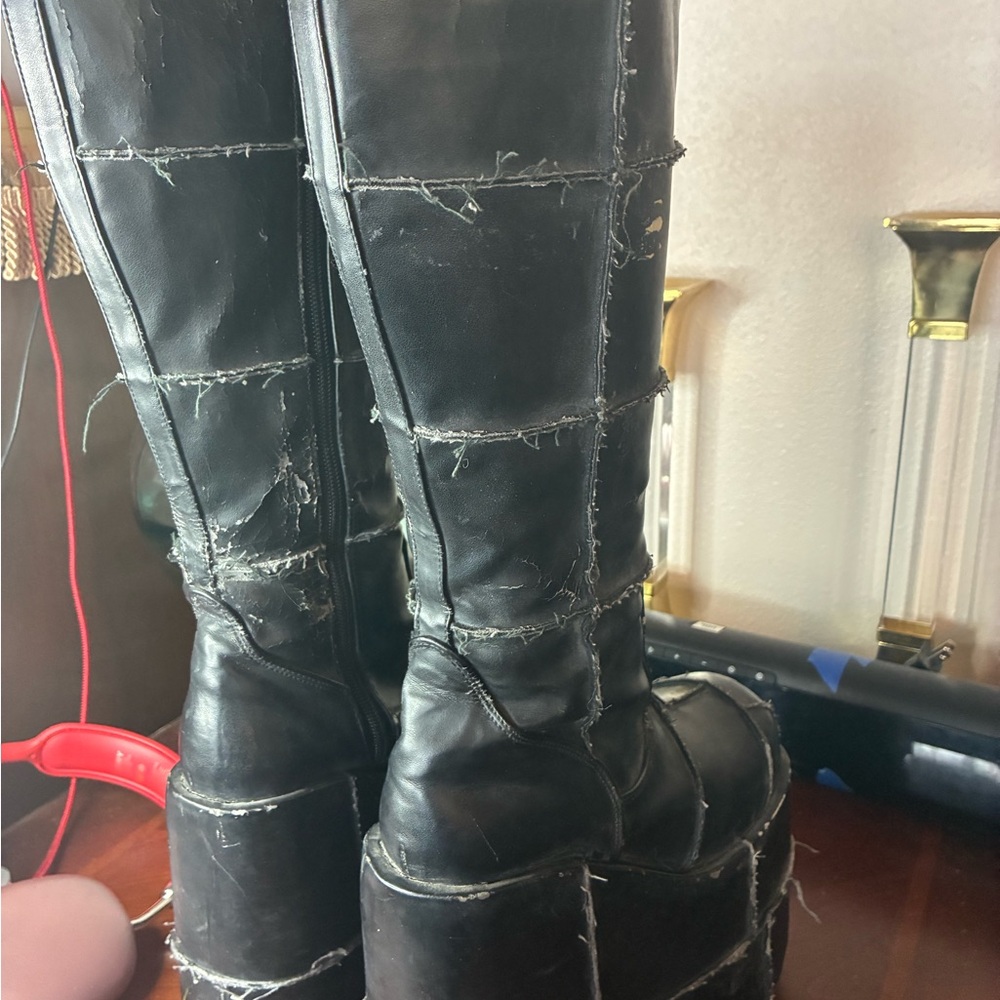 Rare Morbid Threads MT:2 Stack platform boots siz… - image 10